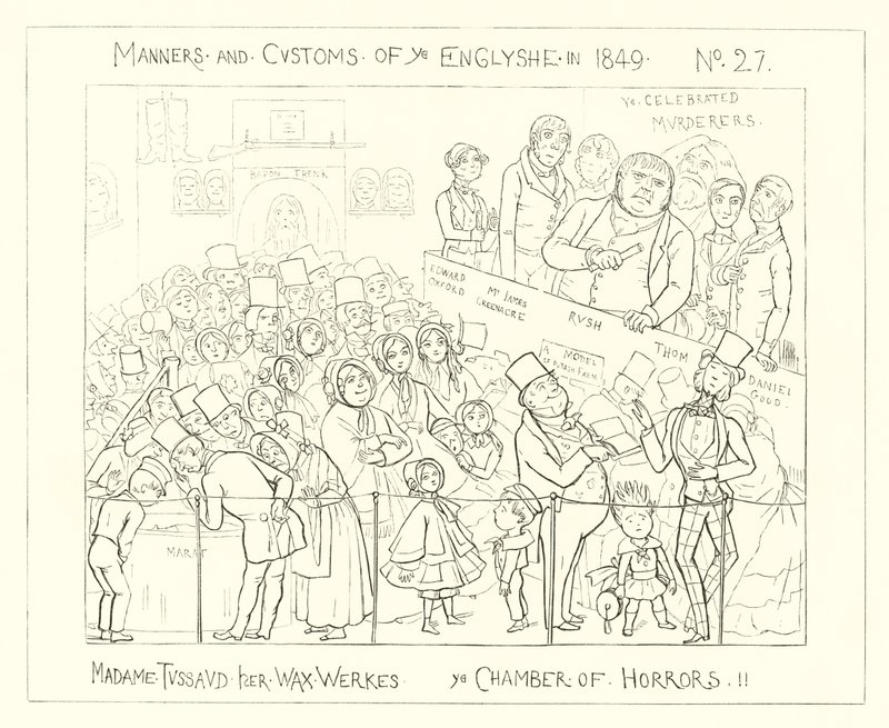 1849, Muzeum Figur Woskowych Madame Tussaud, Komnata Grozy autorstwa Richard Doyle