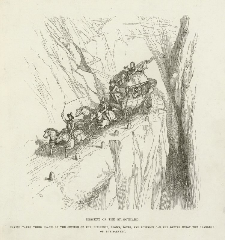 Zejście św. Gotarda autorstwa Richard Doyle