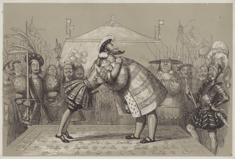 Pole Złotego Płótna (akwatinta) autorstwa Richard Doyle