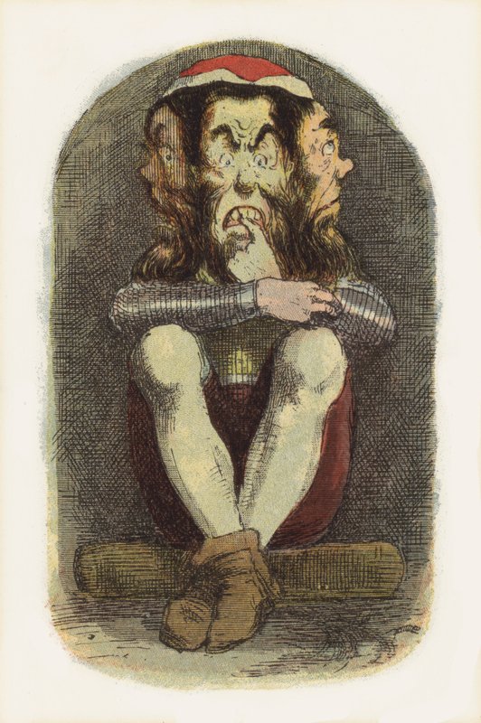 Ilustracja do Jacka The Giant Killer (kolor lito) autorstwa Richard Doyle
