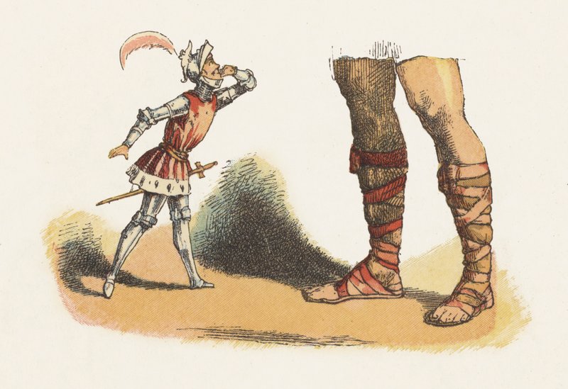 Ilustracja do Jacka The Giant Killer (kolor lito) autorstwa Richard Doyle