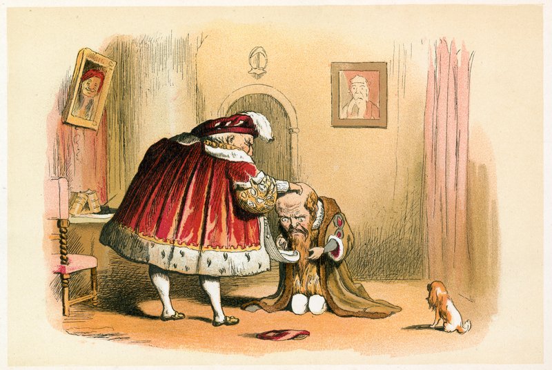 Król Henryk VIII i poseł na Sejm autorstwa Richard Doyle