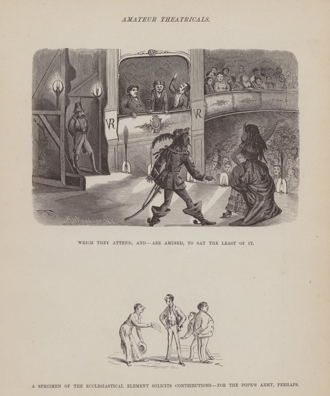 Strona z amerykańskiej trasy panów Browna, Jonesa i Robinsona (grawerunek) autorstwa Richard Doyle