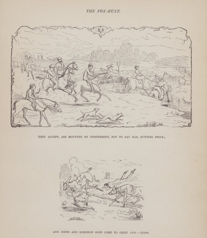 Strona z amerykańskiej trasy panów Browna, Jonesa i Robinsona (grawerunek) autorstwa Richard Doyle