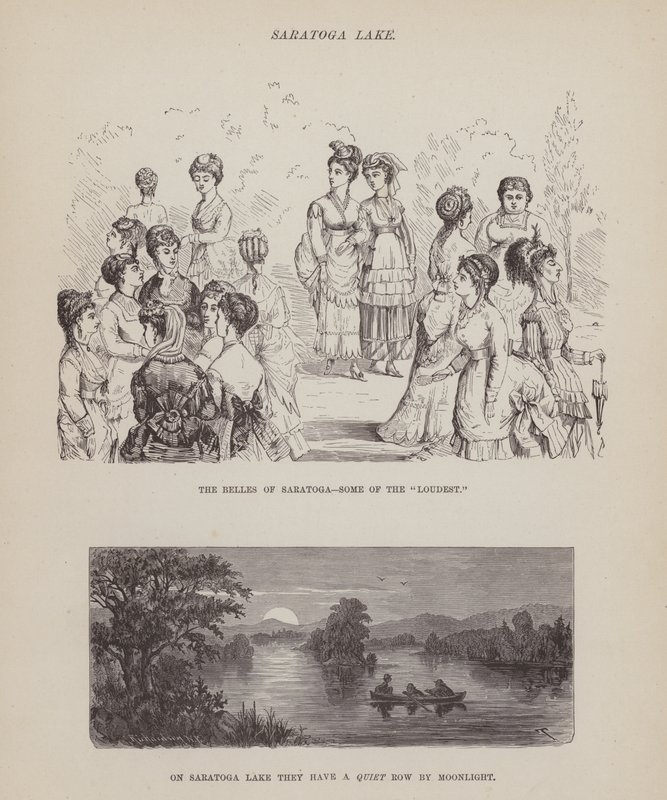 Strona z amerykańskiej trasy panów Browna, Jonesa i Robinsona (grawerunek) autorstwa Richard Doyle