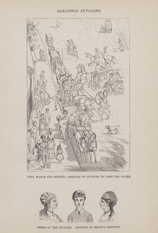 Strona z amerykańskiej trasy panów Browna, Jonesa i Robinsona (grawerunek) autorstwa Richard Doyle