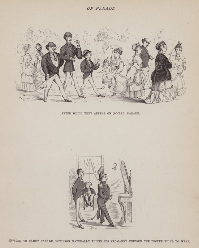 Strona z amerykańskiej trasy panów Browna, Jonesa i Robinsona (grawerunek) autorstwa Richard Doyle