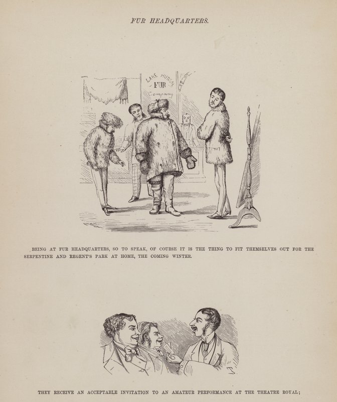 Strona z amerykańskiej trasy panów Browna, Jonesa i Robinsona (grawerunek) autorstwa Richard Doyle