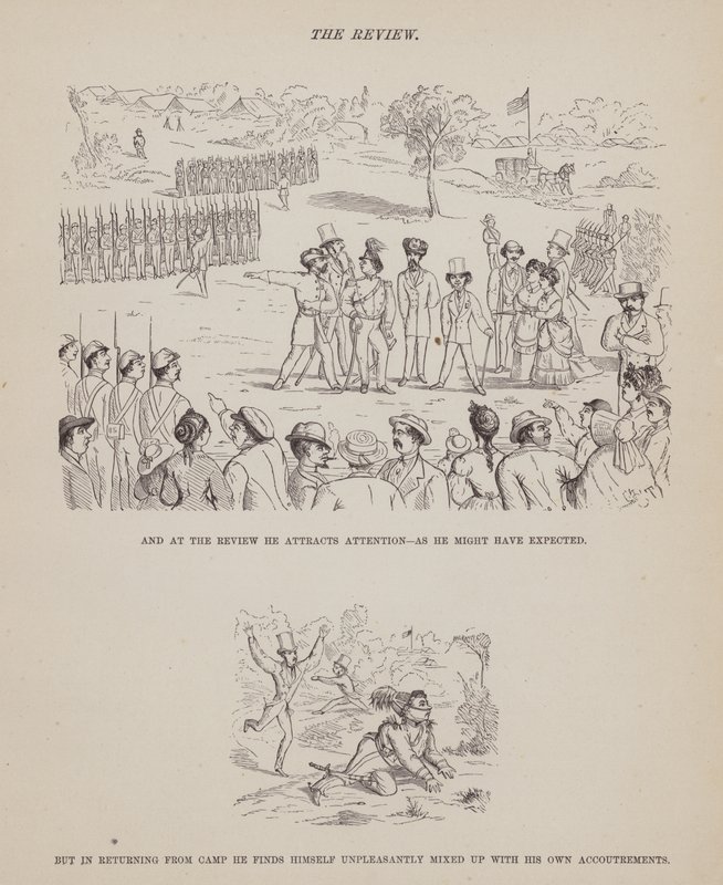 د میسرز براون، جونز او رابینسن (نقشې) پولی امریکایی سفر څخه پاڼه autorstwa Richard Doyle