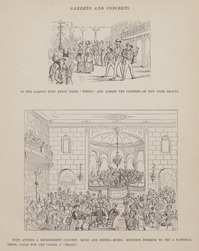 Strona z The American Tour of Messrs Brown, Jones and Robinson (rycina) autorstwa Richard Doyle