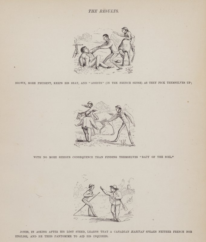 Strona z amerykańskiej trasy panów Browna, Jonesa i Robinsona (grawerunek) autorstwa Richard Doyle