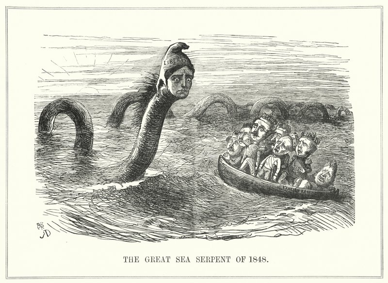Punch cartoon: Rewolucje 1848 (rycina) autorstwa Richard Doyle