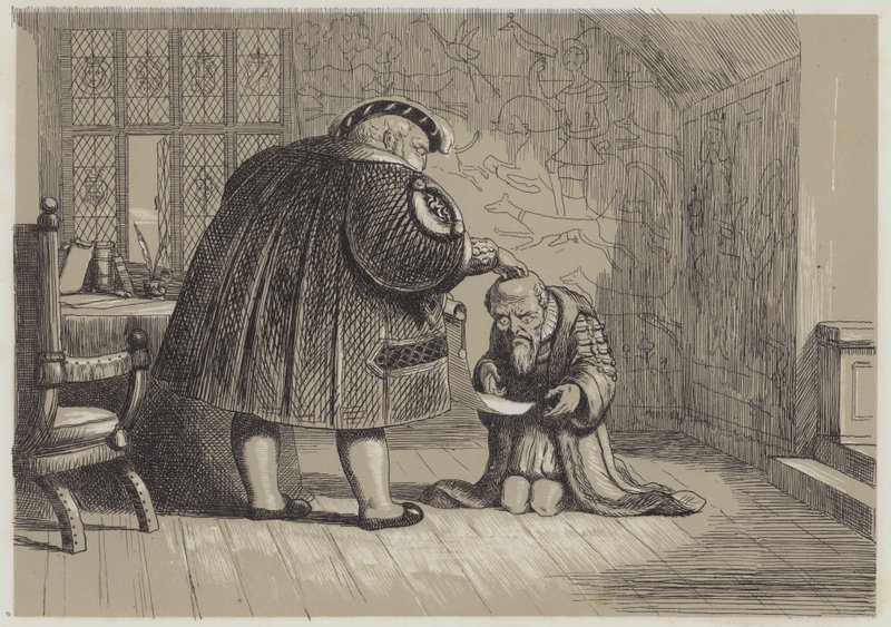 Podnoszenie zapasów za panowania Henryka VIII (akwatinta) autorstwa Richard Doyle