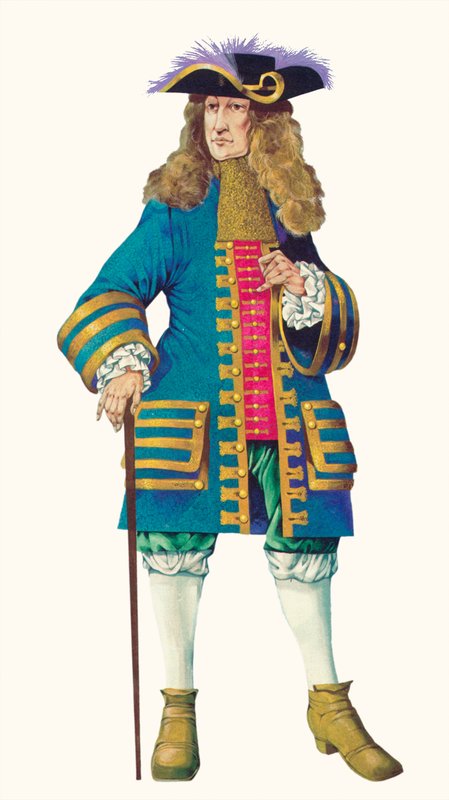 Król Wilhelm III (kolorowa litografia) autorstwa Richard Hook