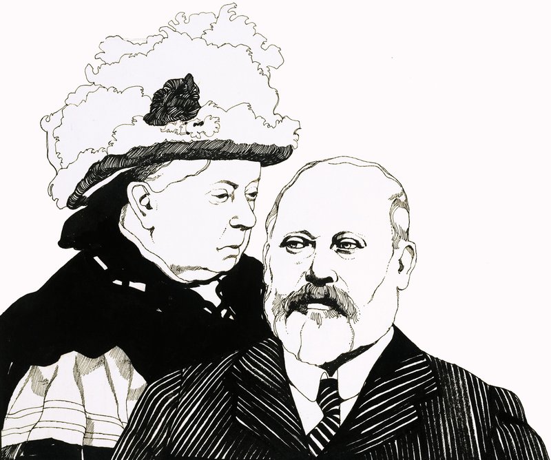 Królowa Wiktoria i książę Walii, który wkrótce zostanie królem Edwardem VII autorstwa Richard Hook