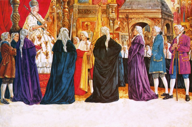 Koronacja Katarzyny Wielkiej w 1762 r. autorstwa Richard Hook