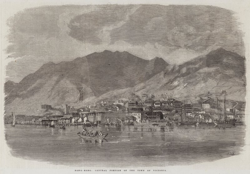 Hong-Kong, centralna część miasta Victoria autorstwa Richard Principal Leitch