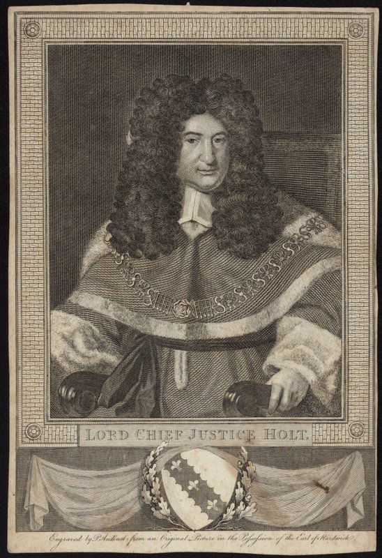 Lord Chief Justice Holt autorstwa Richard van Bleeck