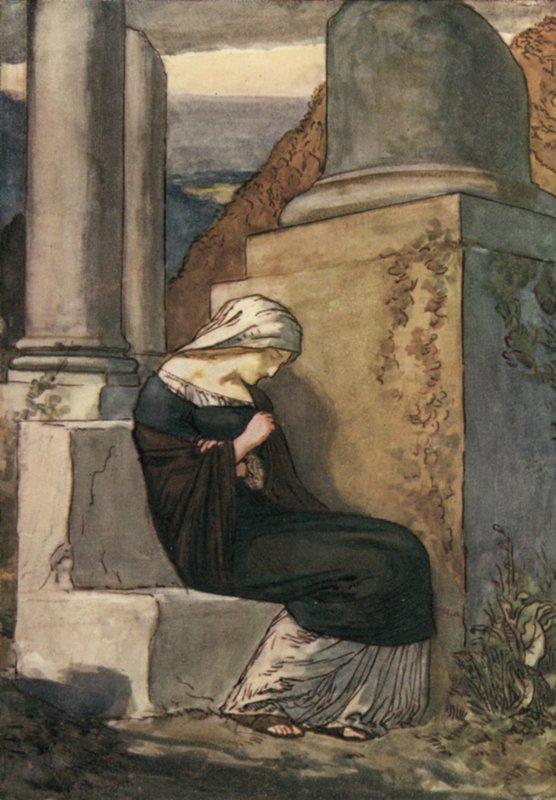 Melancholia Johna Fletchera autorstwa Robert Anning Bell