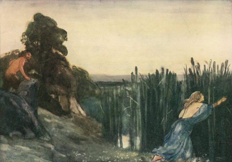 Pan zrobił po prędkości Syrinx autorstwa Robert Anning Bell