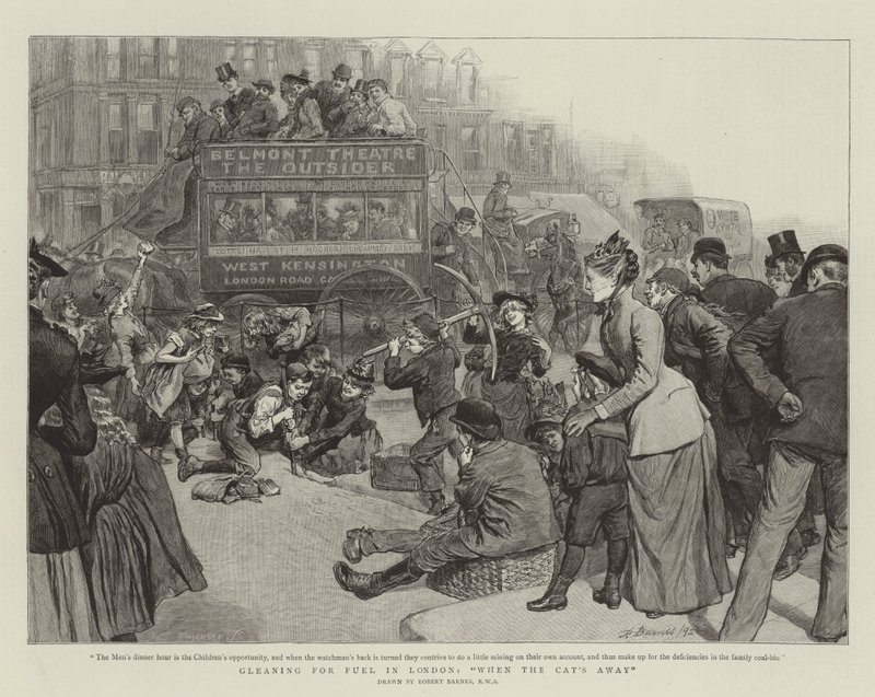 Gleaning for Fuel in London, When the Cat