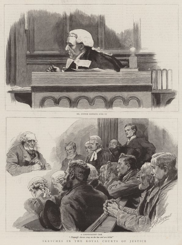 Szkice w królewskich sądach autorstwa Robert Barnes