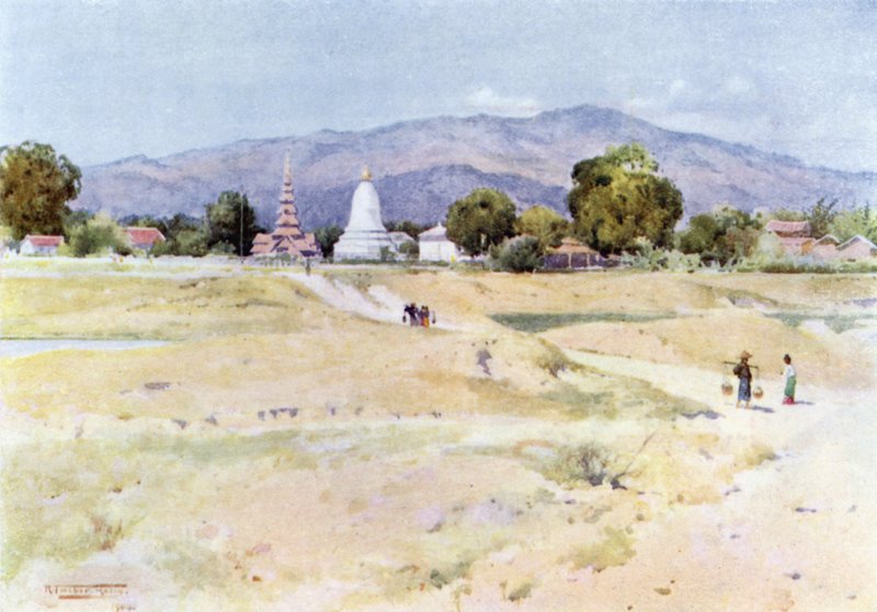 Bhamo z Fortu autorstwa Robert George Talbot Kelly
