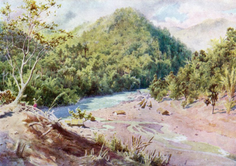 Obóz górniczy w Rapids autorstwa Robert George Talbot Kelly