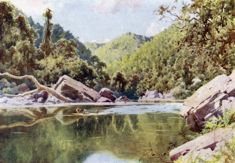 Spływ rzeką Nan-tu autorstwa Robert George Talbot Kelly