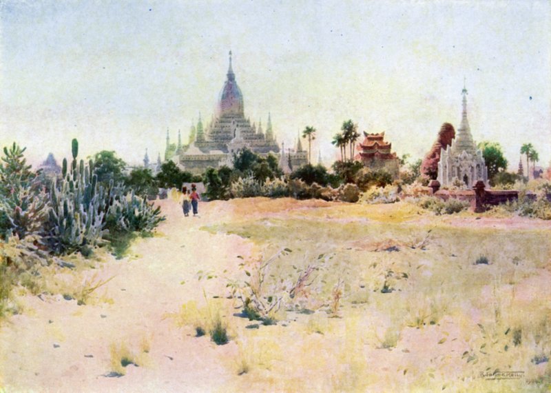 Świątynia Ananda, Pagan autorstwa Robert George Talbot Kelly