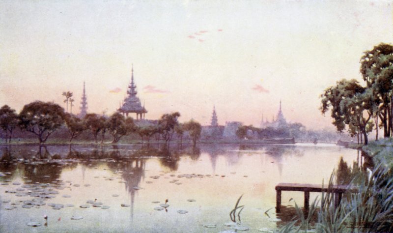 Fosa w Mandalaj autorstwa Robert George Talbot Kelly