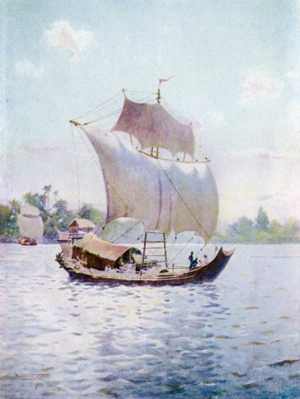 Pod prąd z wiatrem autorstwa Robert George Talbot Kelly