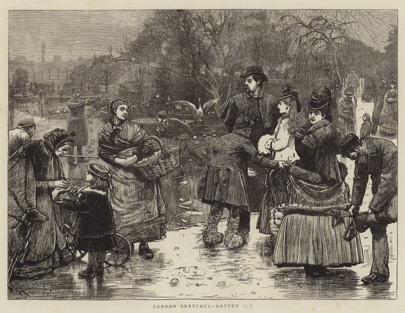 Londyńskie szkice, zgniły lód autorstwa Robert Walker Macbeth