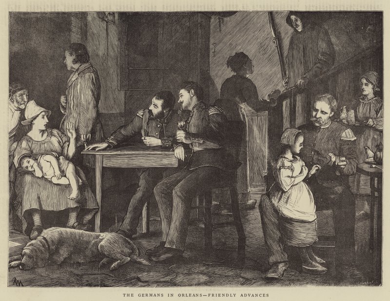 Niemcy w Orleanie, Przyjazne postępy autorstwa Robert Walker Macbeth