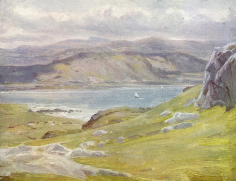 Widok z głowy Great Orme (kolor lito) autorstwa Robert (after) Fowler