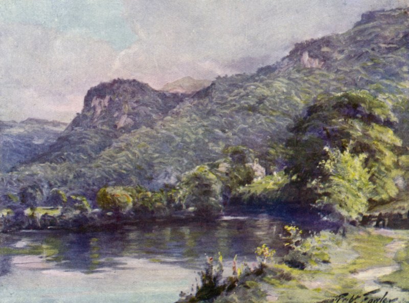 Church Pool, Bettws-y-Coed (litografia kolorowa) autorstwa Robert (after) Fowler
