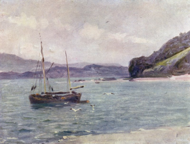 Plaża, Beaumaris (kolor lito) autorstwa Robert (after) Fowler