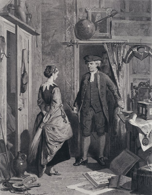 Antykwariusz i Lovel wchodzący do Sanktuarium (rycina) autorstwa Robert (after) Herdman