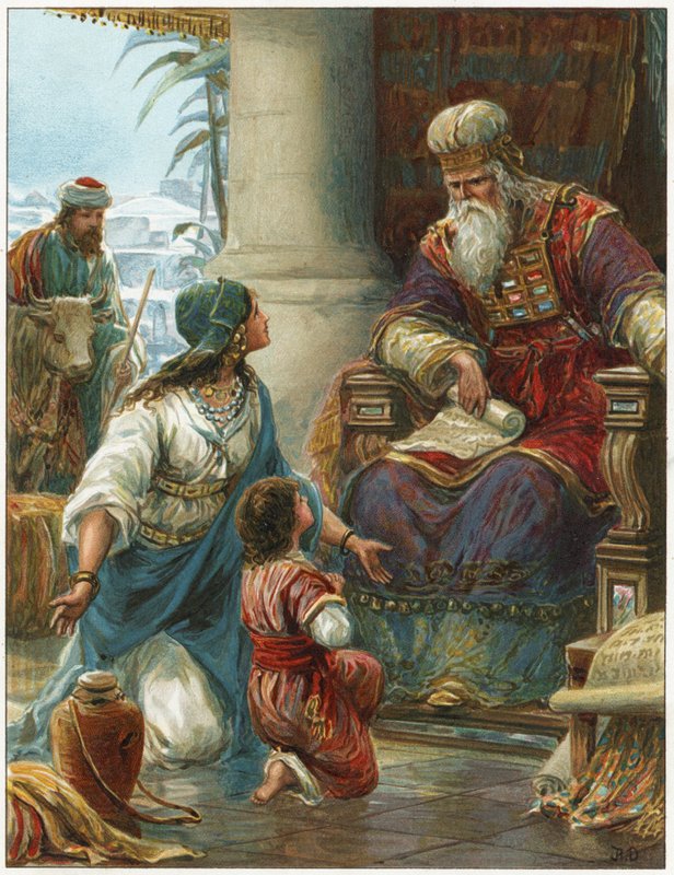 Hannah przyprowadza Samuela do Eli autorstwa Robert Ambrose Dudley