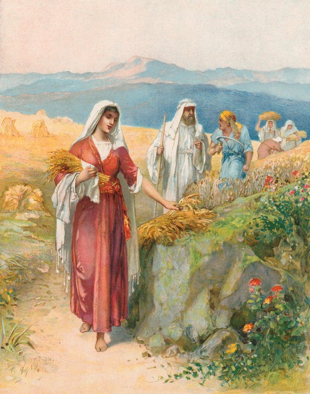 Ruth w polu kukurydzy autorstwa Robert Ambrose Dudley