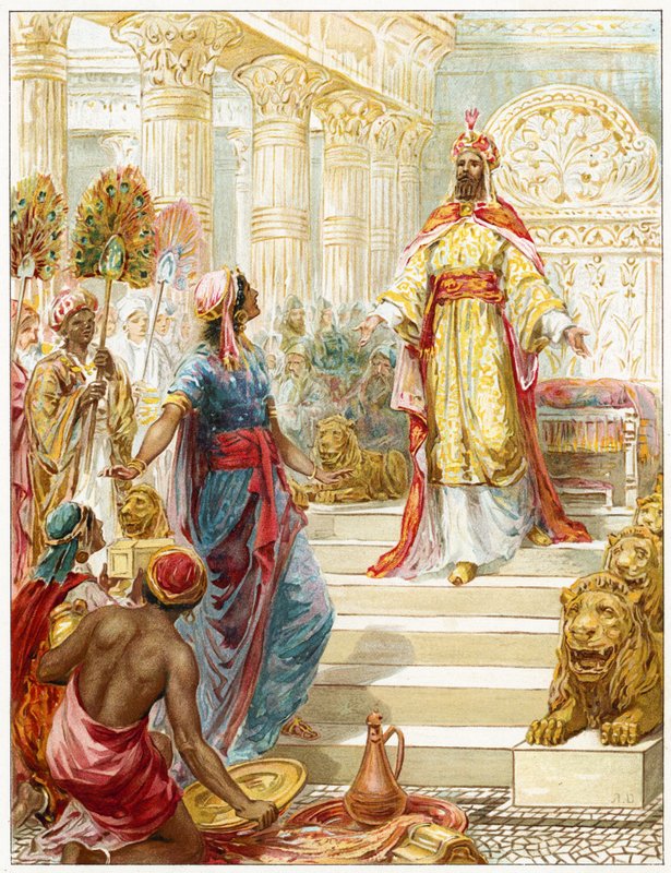 Salomon i królowa Saby autorstwa Robert Ambrose Dudley