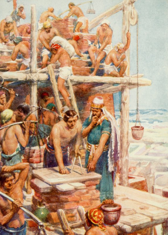 Wieża Babel (kolor lito) autorstwa Robert Ambrose Dudley