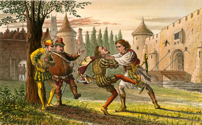 Dwunasta Noc, Akt IV, Scena I autorstwa Robert Ambrose Dudley