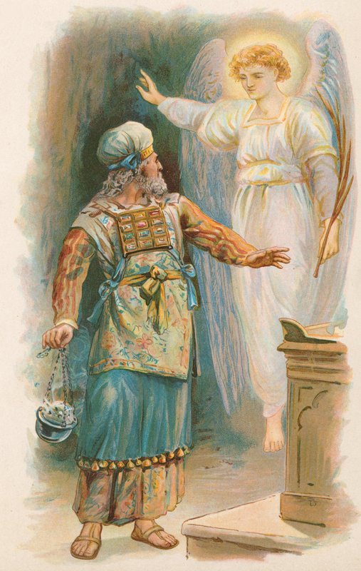Zachariasz i Anioł autorstwa Robert Ambrose Dudley