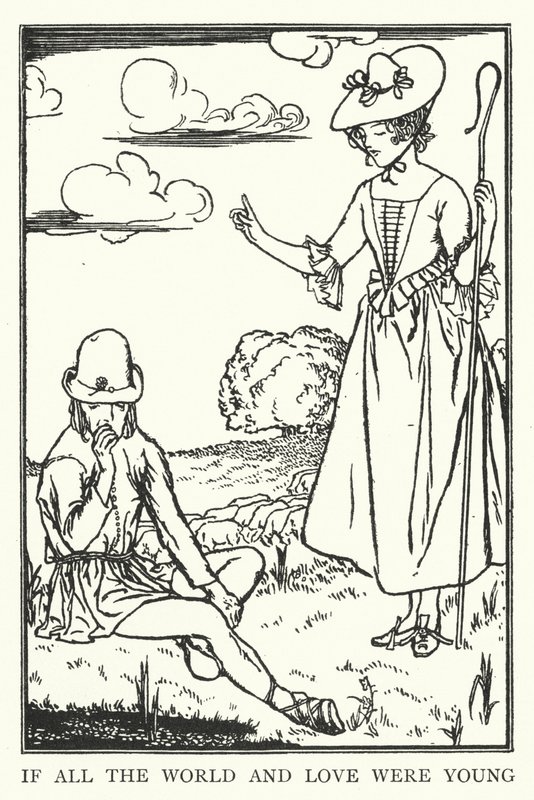 Gdyby cały świat i miłość były młode (lito) autorstwa Robert Anning Bell