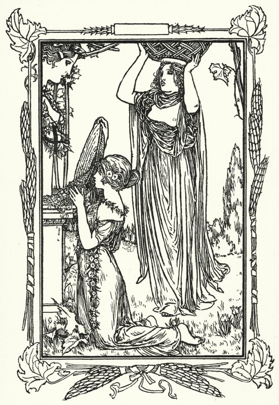 Ilustracja do wierszy Johna Keatsa (lito) autorstwa Robert Anning Bell