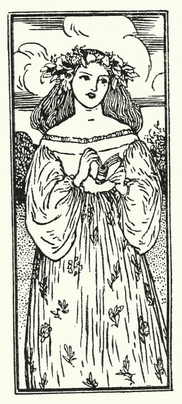 Ilustracja do wierszy Johna Keatsa (lito) autorstwa Robert Anning Bell