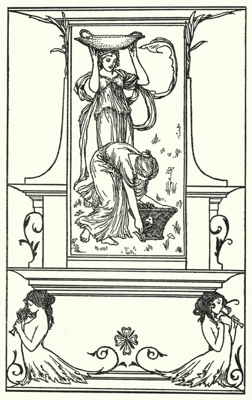 Ilustracja do wierszy Johna Keatsa (lito) autorstwa Robert Anning Bell