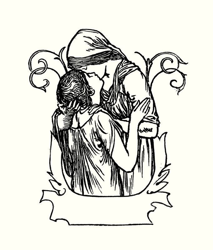 Ilustracja do wierszy Johna Keatsa (lito) autorstwa Robert Anning Bell