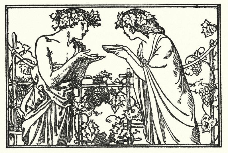 Ilustracja do wierszy Johna Keatsa: Endymion (lito) autorstwa Robert Anning Bell